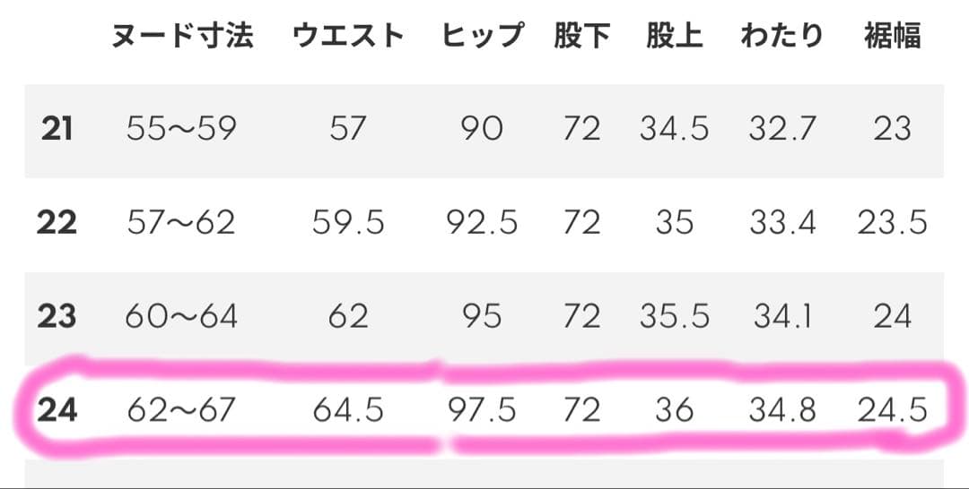 YANUK Joan 24サイズ