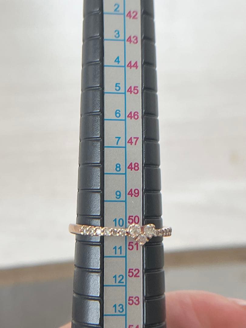 P10PGダイヤモンドハートリング