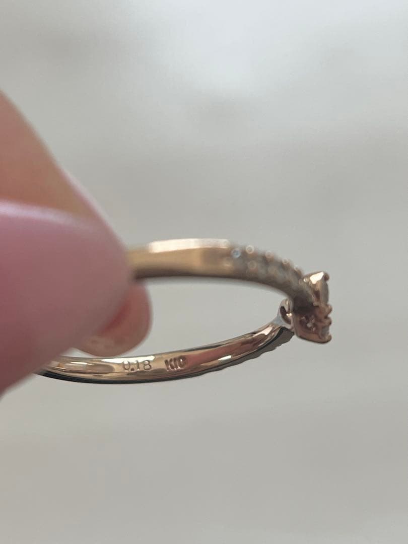 P10PGダイヤモンドハートリング