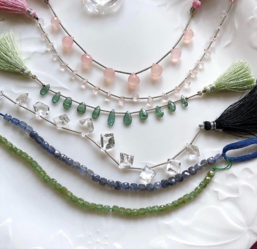 COCO'S◆ハンドメイド素材☆ラベンダーアメシスト/水晶/他