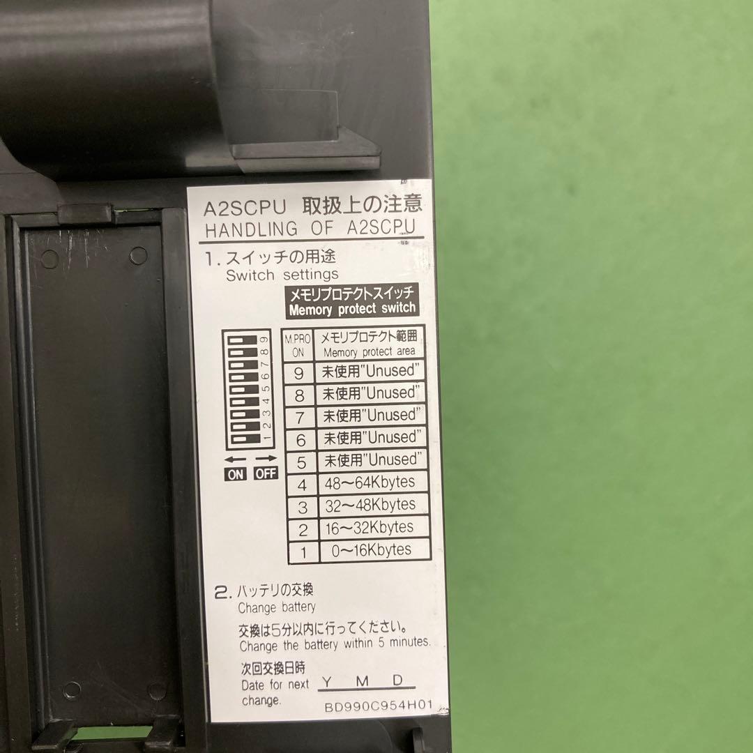 【送料無料匿名配送】FA007　CPUユニット A2SCPU 三菱　シーケンサ