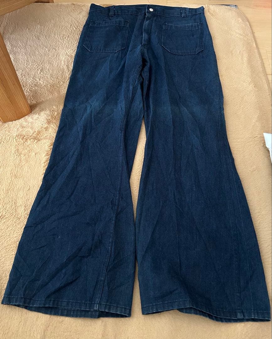 M*2様 70s navdungaree 米軍実物デニムセーラーパンツフレア ベ