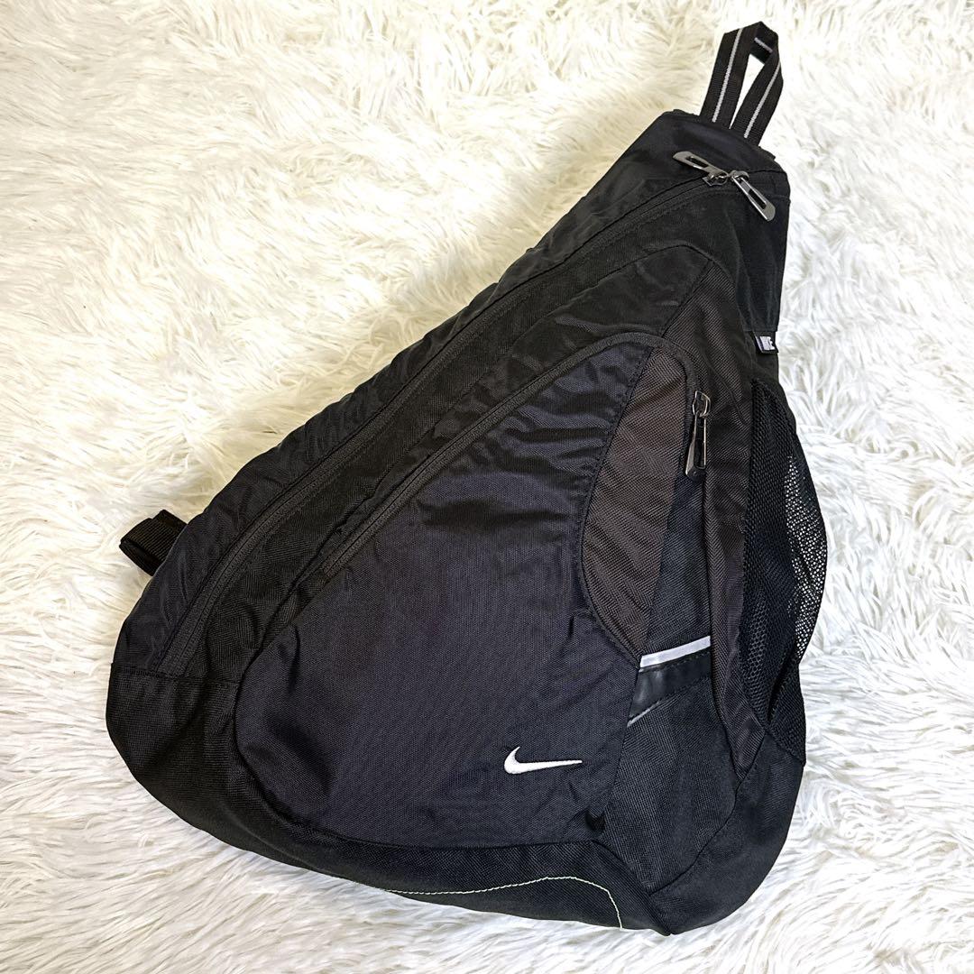 00s NIKE ナイキ ワンショルダーバッグ スリング ブラックY2K