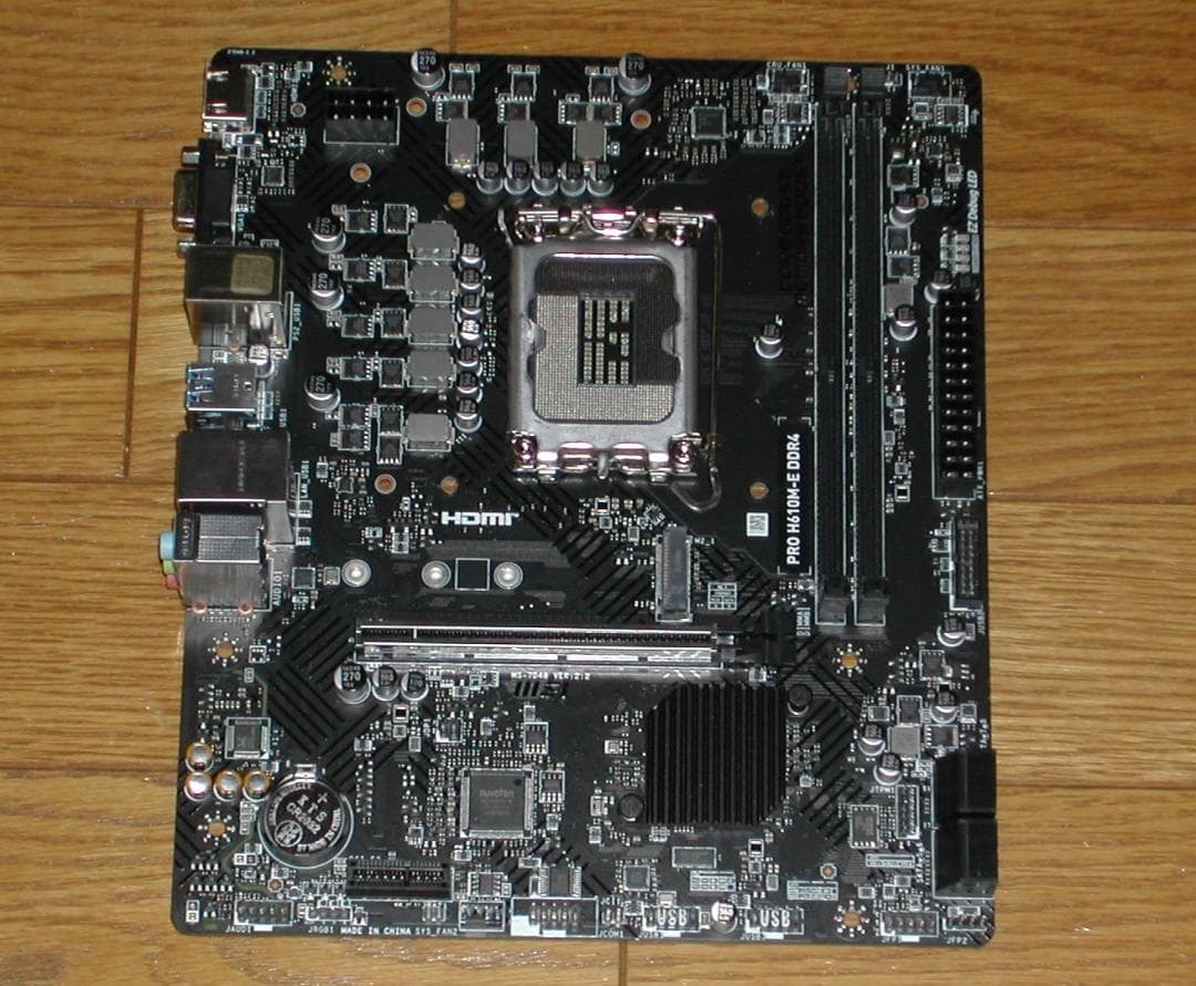 MSI　PRO H610M-E DDR4　LGA1700