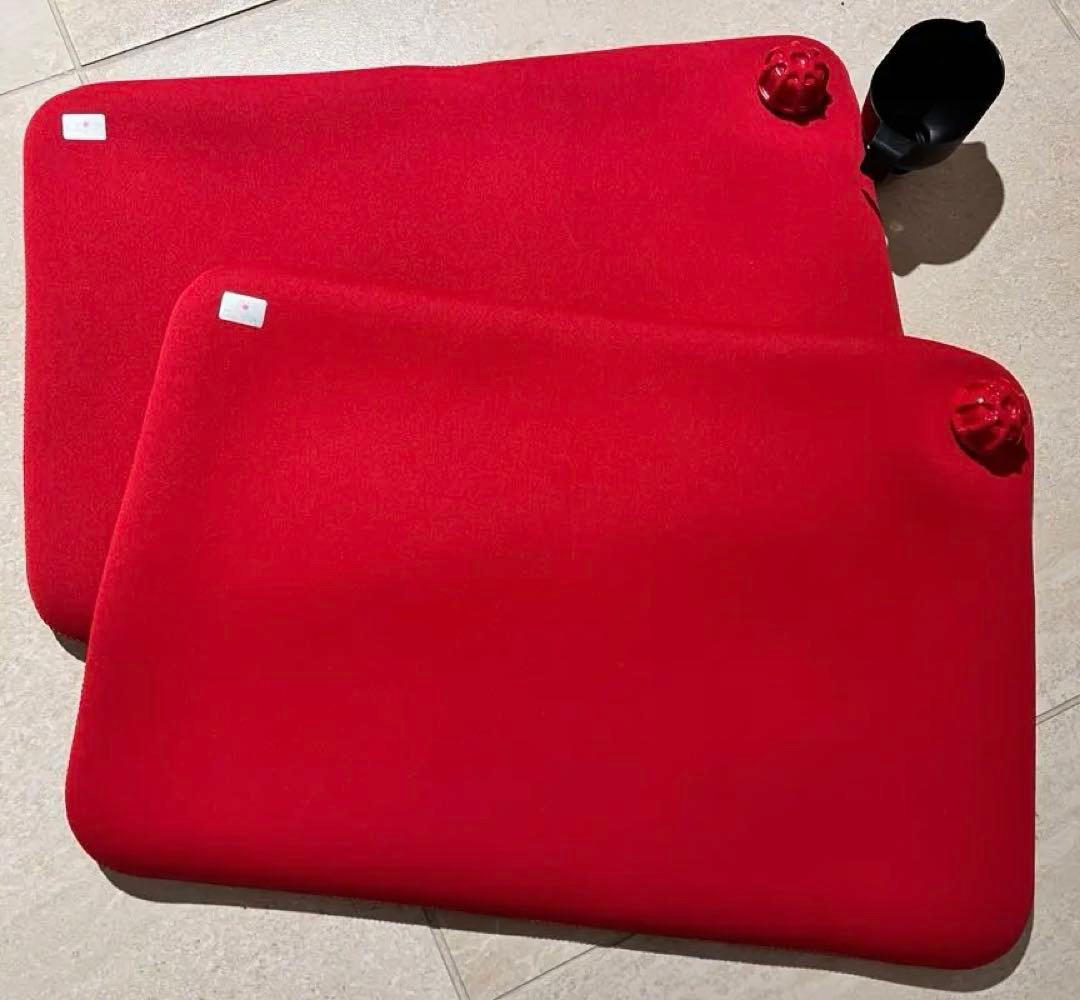 CLO’Z やわらか 湯たんぽ 座ぶとんタイプ 赤い湯たんぽ 穴なしタイプ