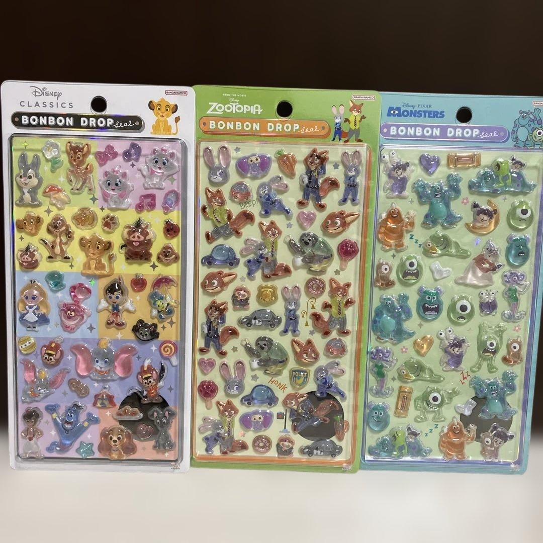 【正規品】ボンボンドロップシール　ディズニーセット　クラシック　ズートピアなど