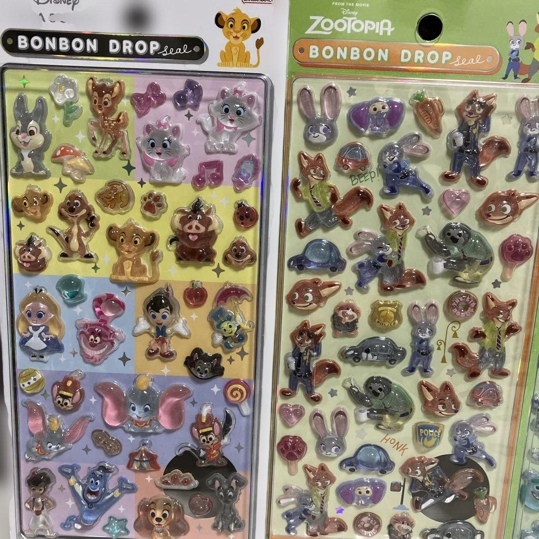 【正規品】ボンボンドロップシール　ディズニーセット　クラシック　ズートピアなど