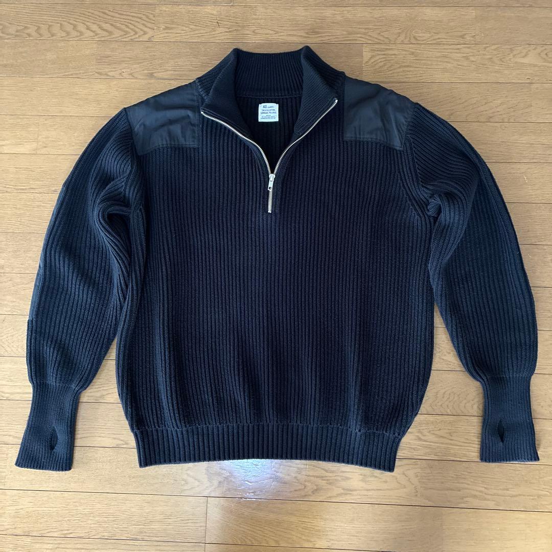 WAIPER.inc ワイパー米軍 コットンニット コマンドハーフジップセーター