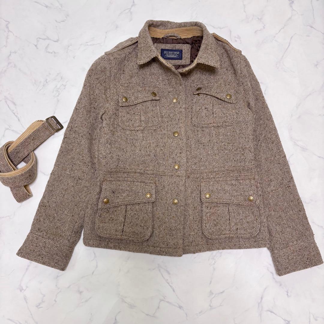 オールドラルフローレン POLO JEANS ツイードジャケット L キルト裏地