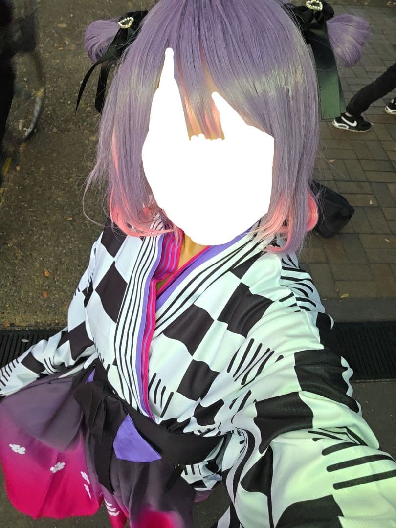 ホロライブ 常闇トワ 正月衣装 コスプレ ウィッグ Mサイズ