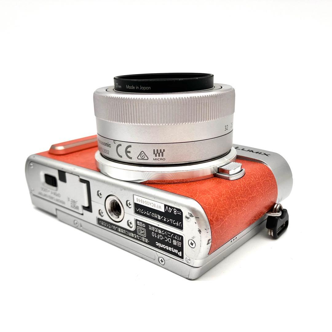 Wi-Fi対応 Panasonic DC-GF10 レンズキット　オレンジ