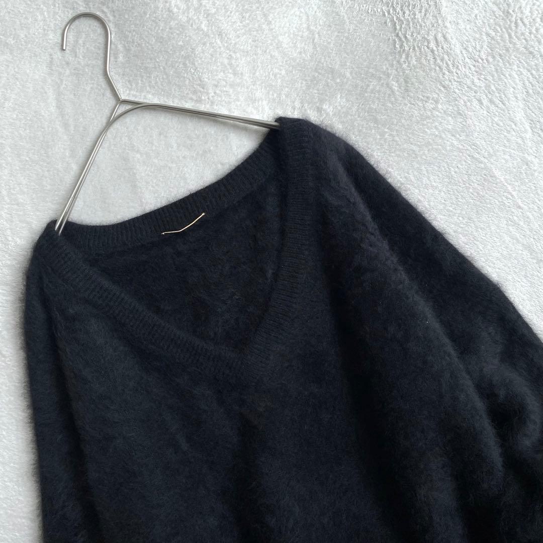 【ほぼ未使用✨】Deuxieme Classe ふわふわ　シャギーニット　黒