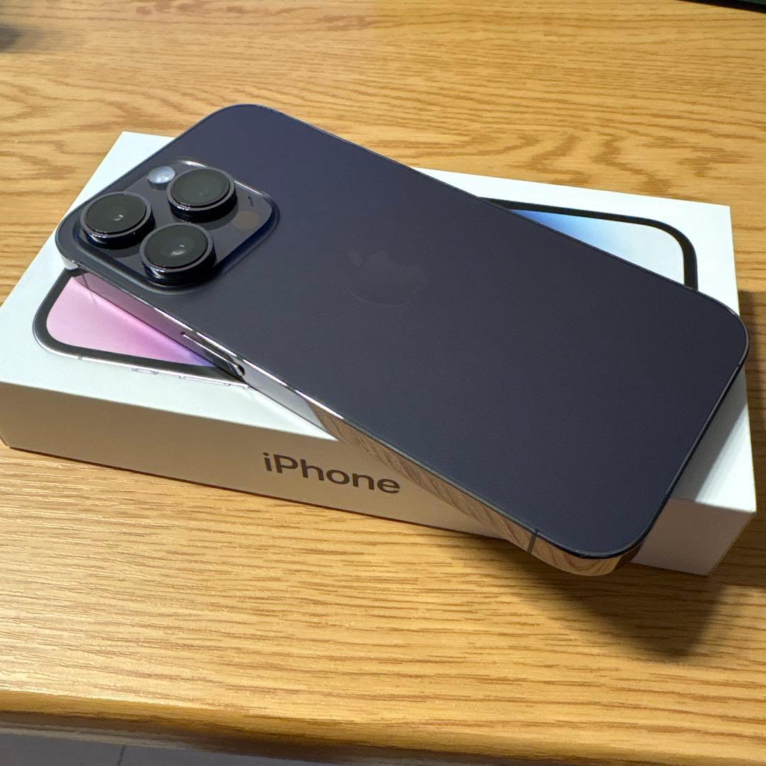 Apple iPhone 14 pro 256 GB ディープパープル 本体
