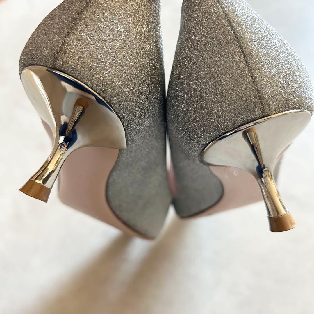 ロジェヴィヴィエ銀 35 1/2 23cm アイラブヴィヴィエ グリッターハート