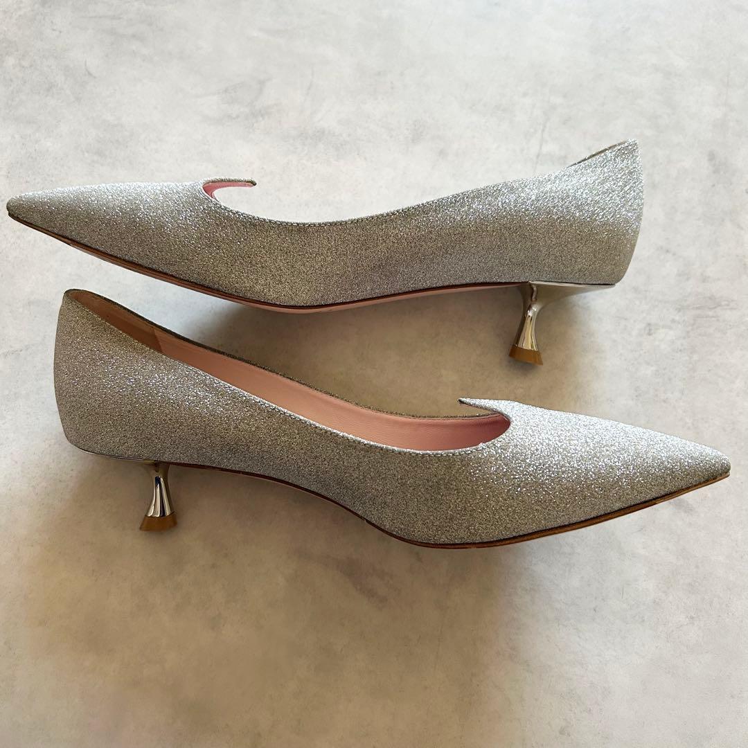 ロジェヴィヴィエ銀 35 1/2 23cm アイラブヴィヴィエ グリッターハート