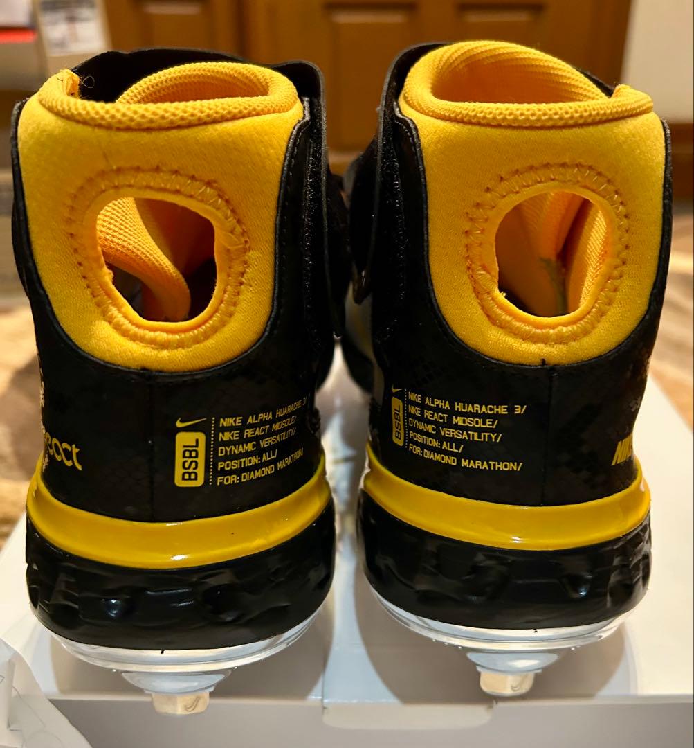 新品未使用Nike Alpha Huarache 3 スパイク オーダーメイド