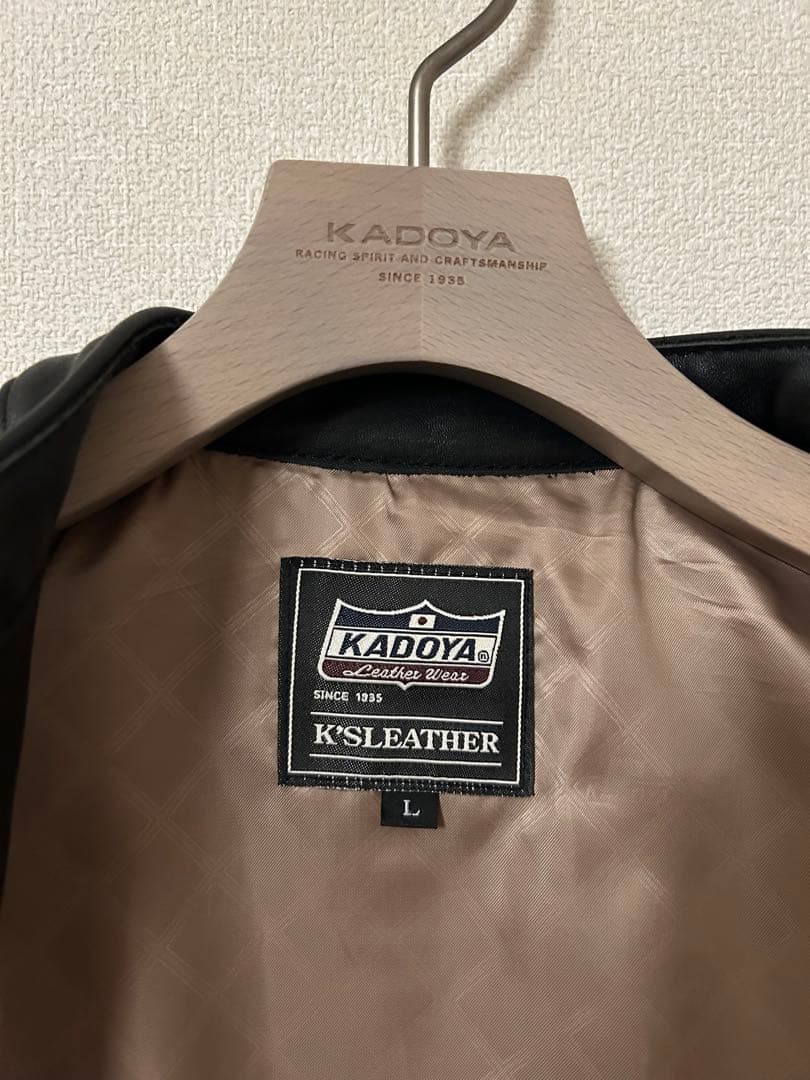 美品⭐︎KADOYA ブラック レザージャケット シングルライダース