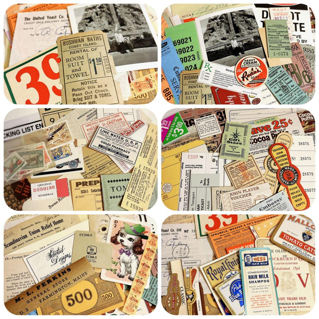 SALE！紙モノ詰め込みBOX ★60サイズ 海外 紙もの ヴィンテージ