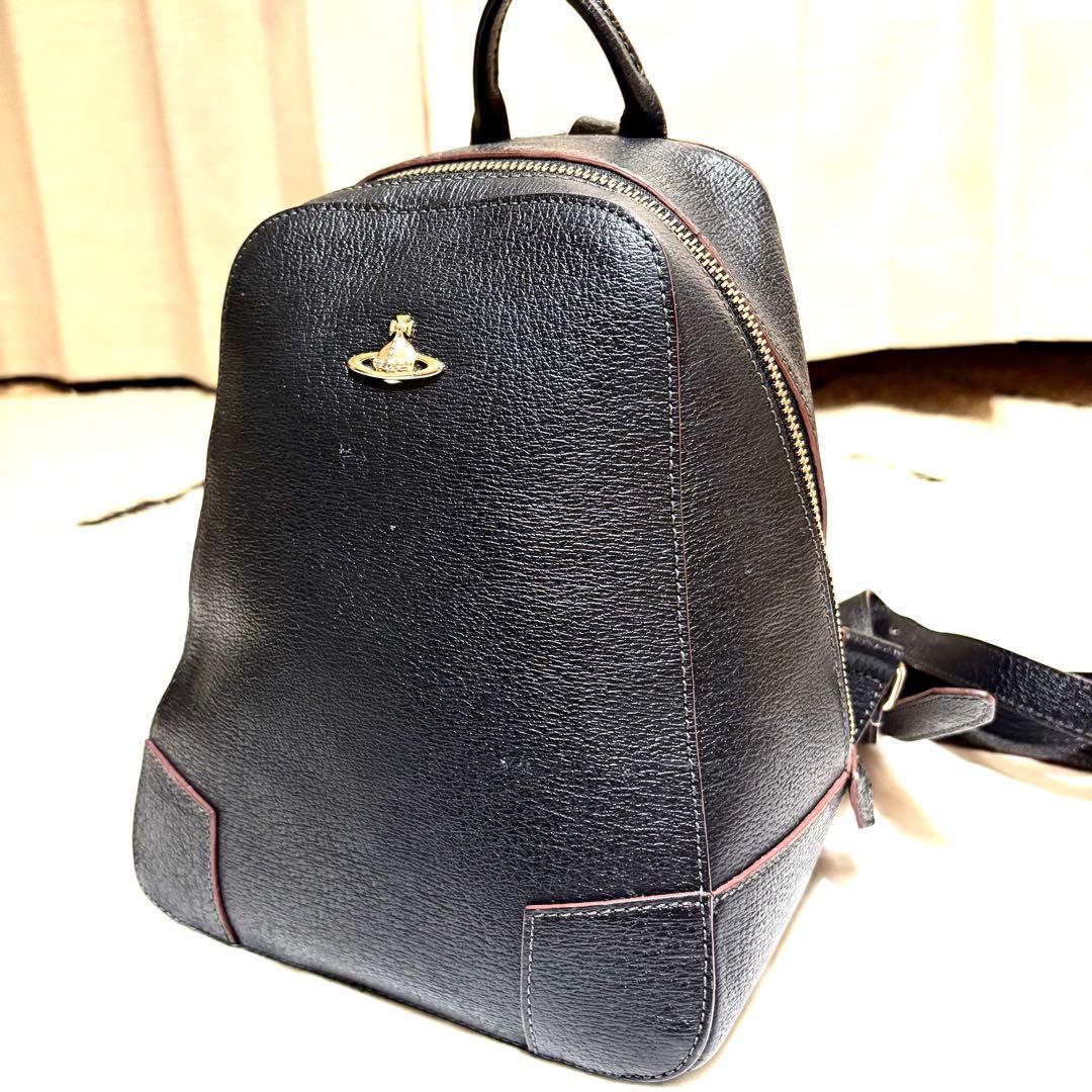 【美品】ヴィヴィアンウエストウッド ミニリュック EXECUTIVE レザー 黒