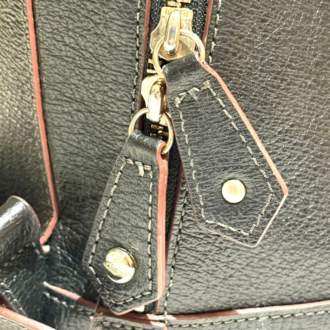 【美品】ヴィヴィアンウエストウッド ミニリュック EXECUTIVE レザー 黒