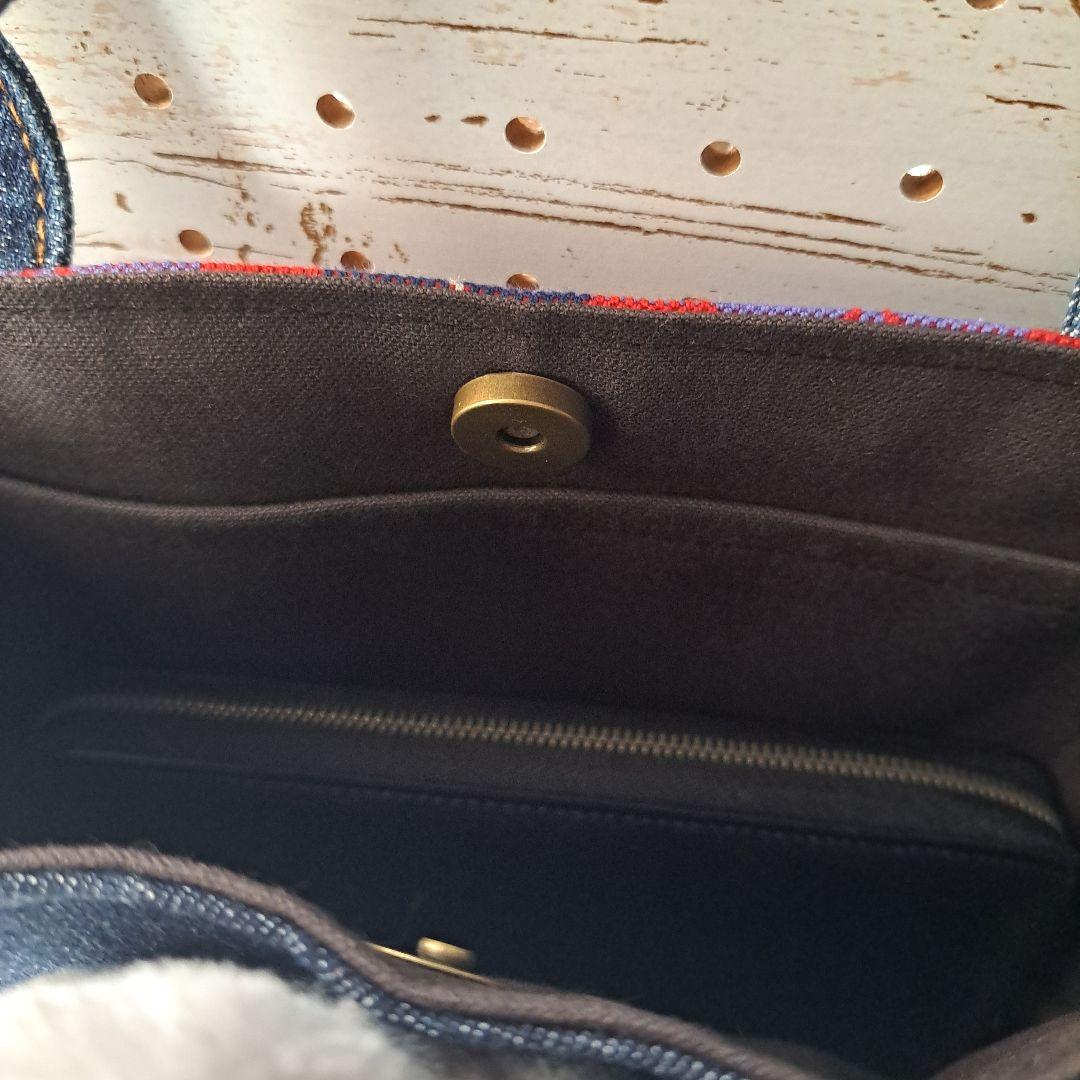 m*e様 コヤンイサムチョン　リトルサンダー　デニムリメイクトートバッグ&ポーチ