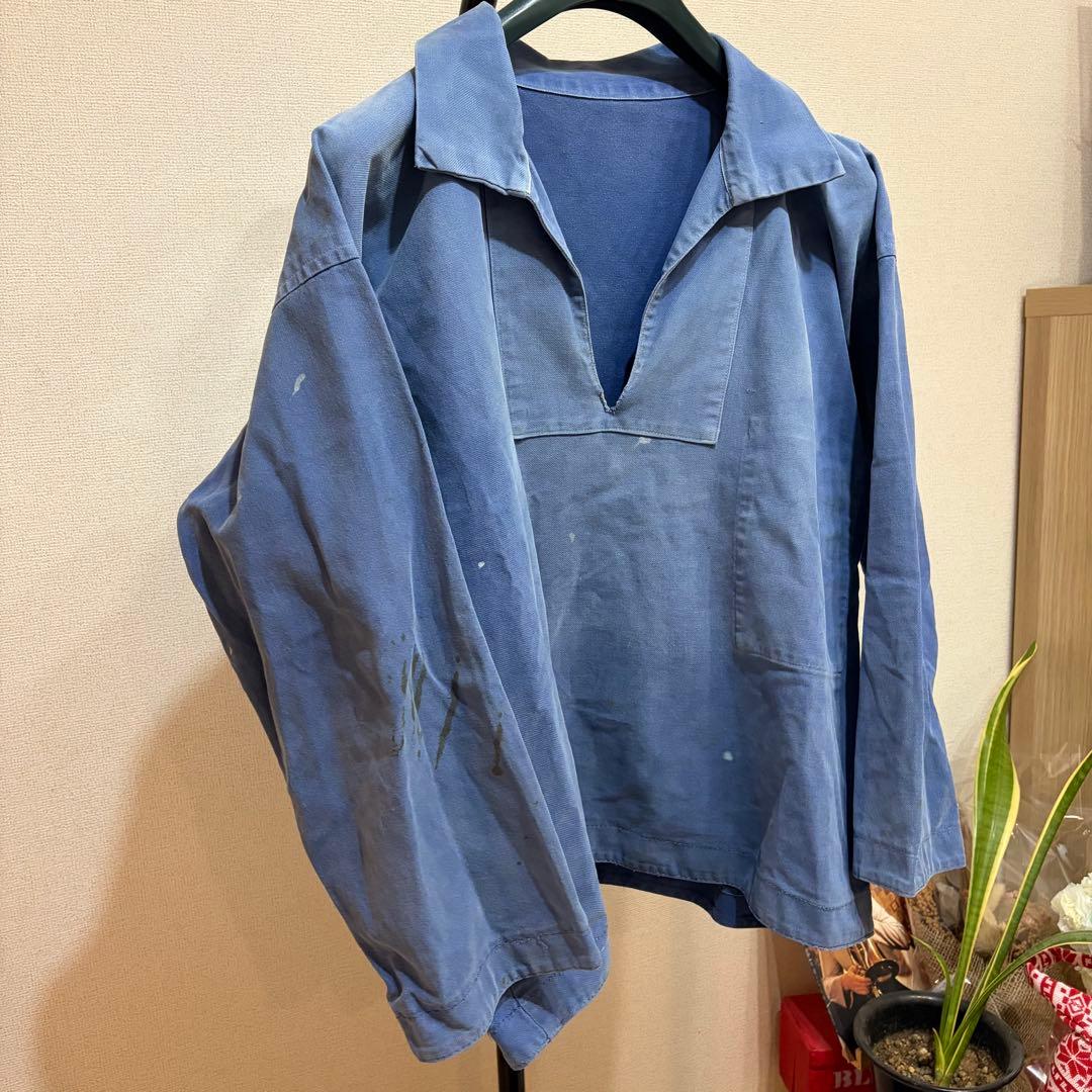 フランス　フィッシャーマンシャツ　60's 70's