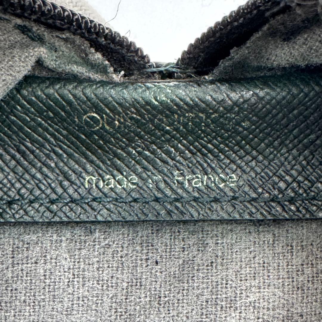 ルイヴィトン タイガ トゥルースペンケース レザー ペンケース ダークグリーン