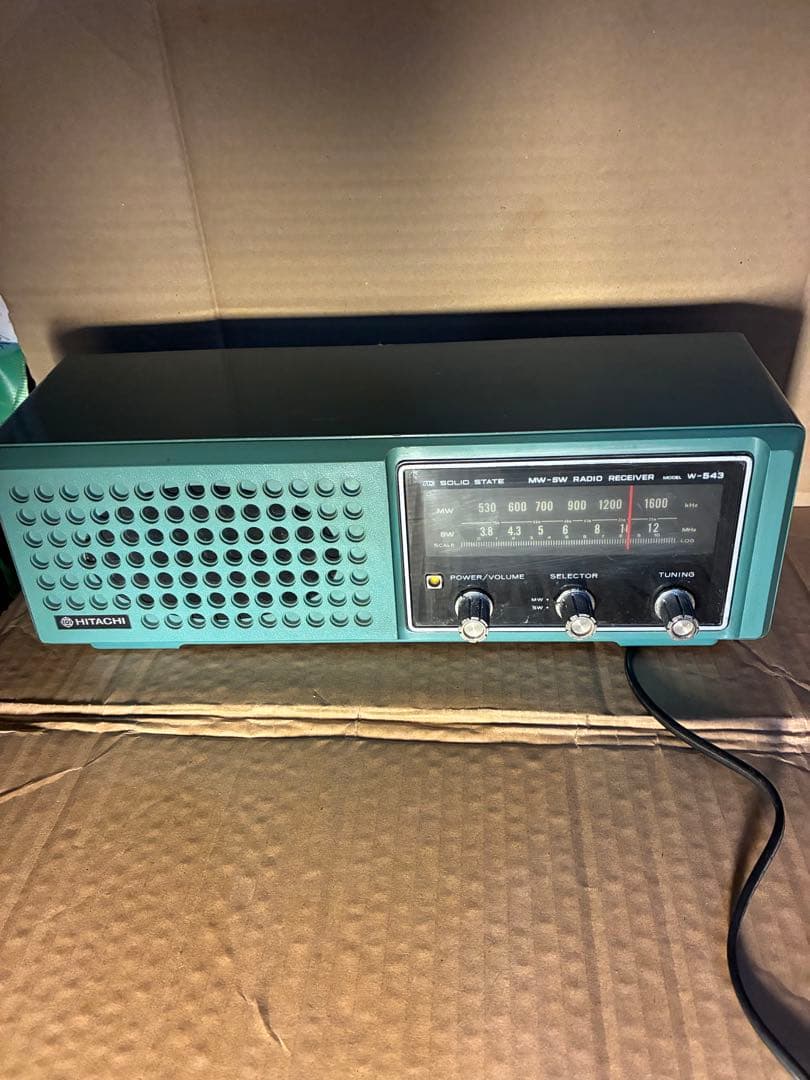 W-543 MW/SWラジオ受信機　HiTACH