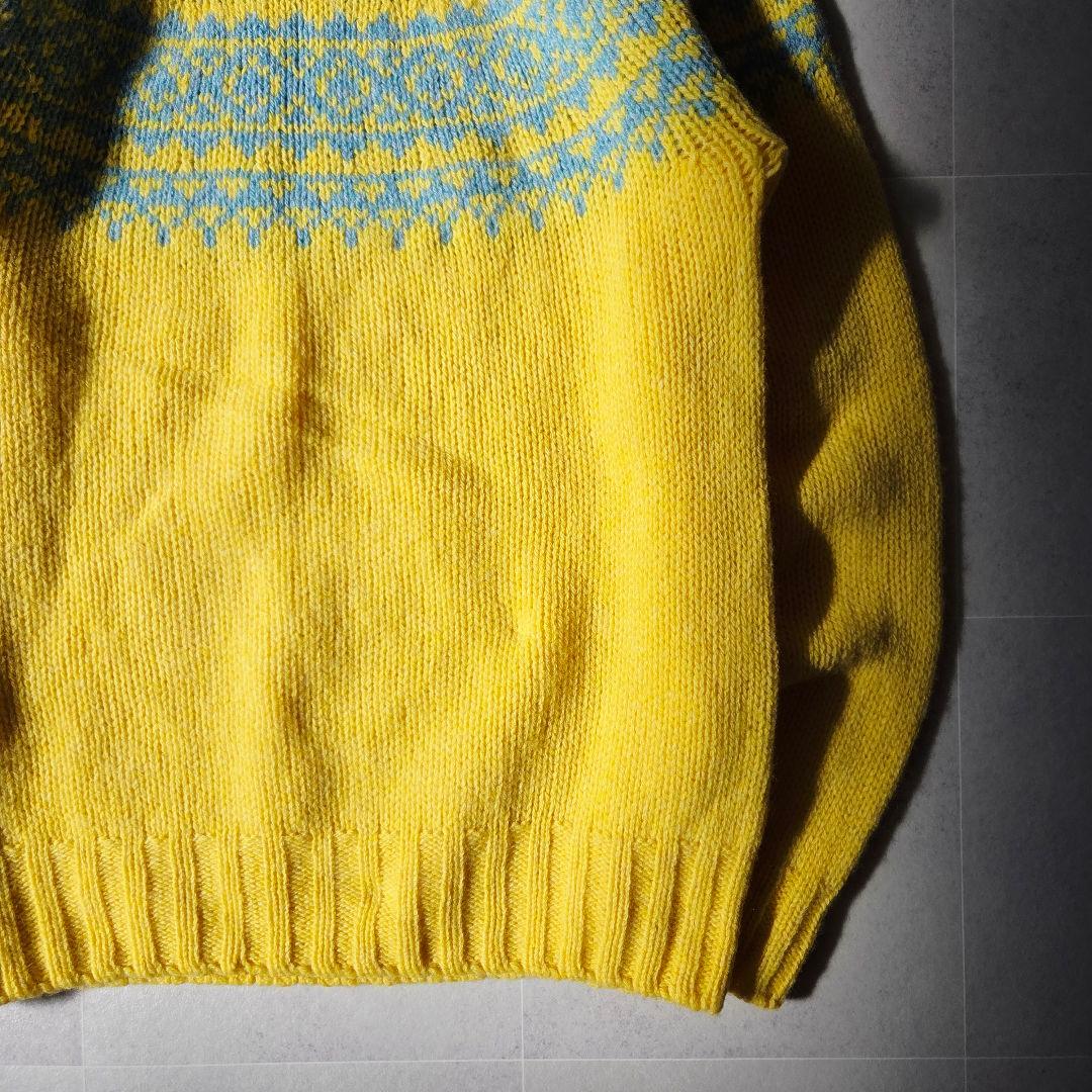 完売品✨英国製 ハーレーオブスコットランド ノルディックセーター 男女兼用