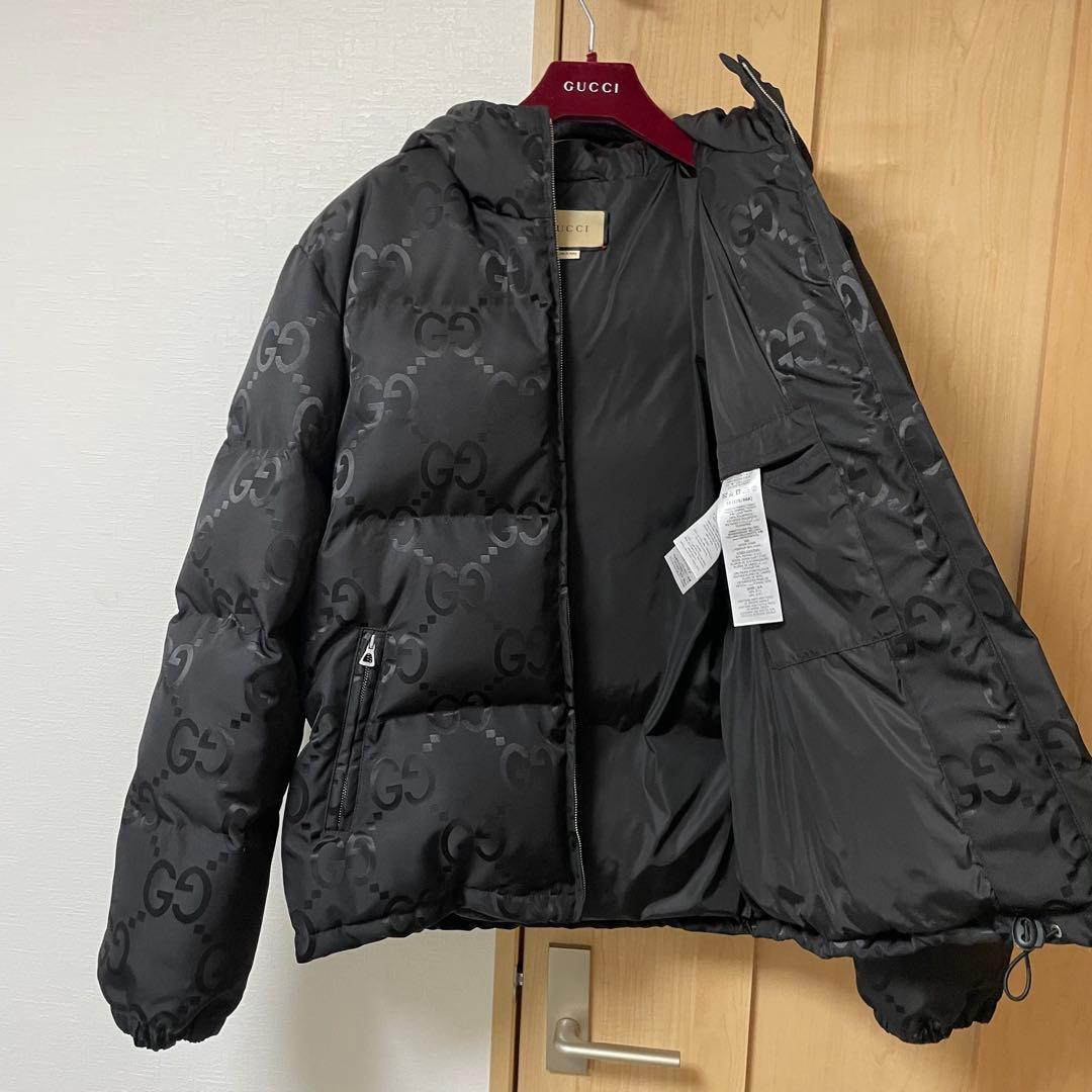 GUCCI グッチ ジャンボ GGキャンバス ブラック ダウン ジャケット