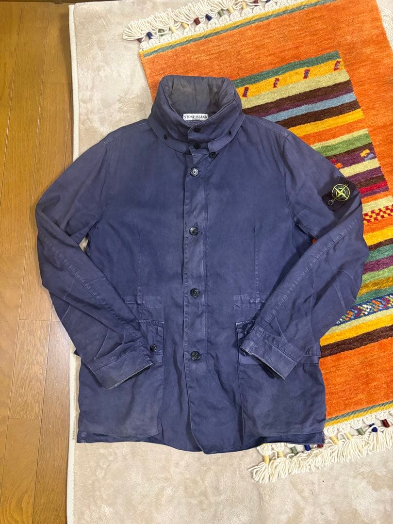 Stone  ネイビー ナイロンコートジャケットLサイズ