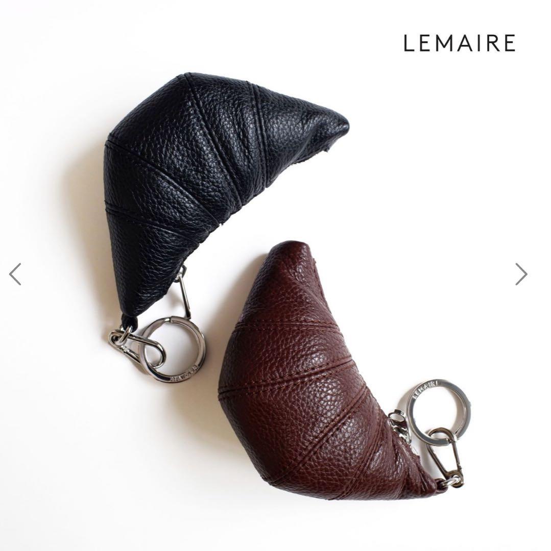 LEMAIRE MINI CROISSANT KEYRING ブラック
