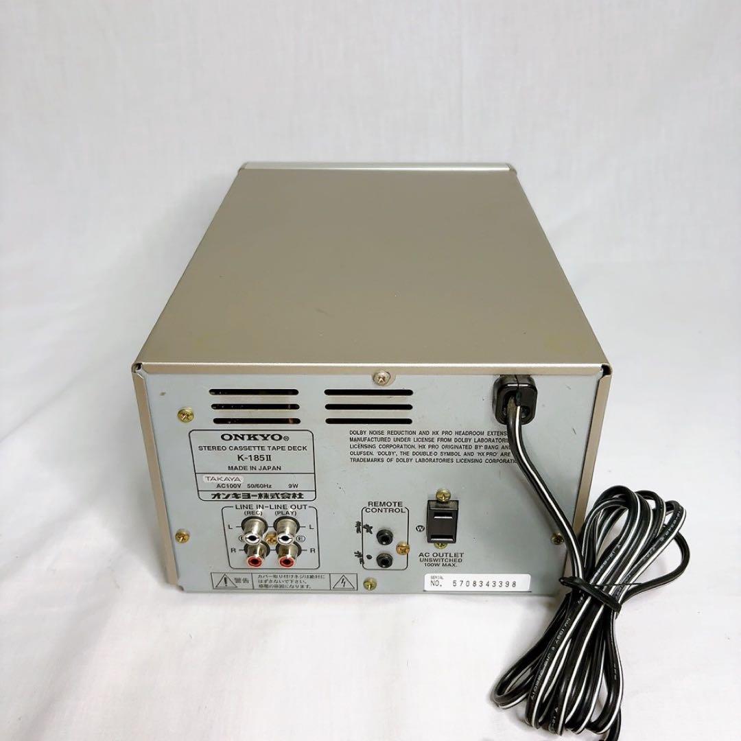ONKYO ステレオカセットデッキ K-185Ⅱ