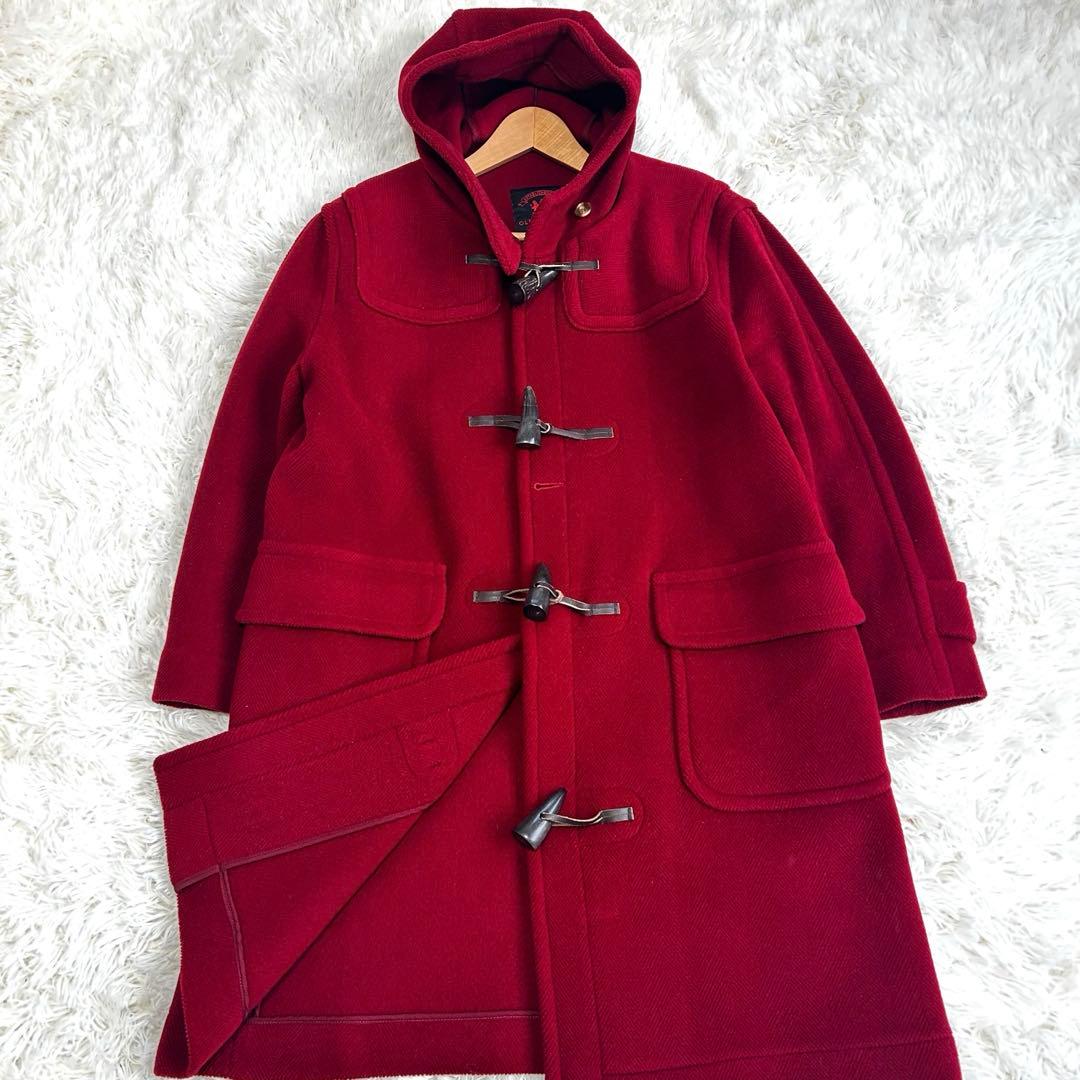 【XL】OLD ENGLAND ダッフルコート ヘリンボーン　ウール　英国製