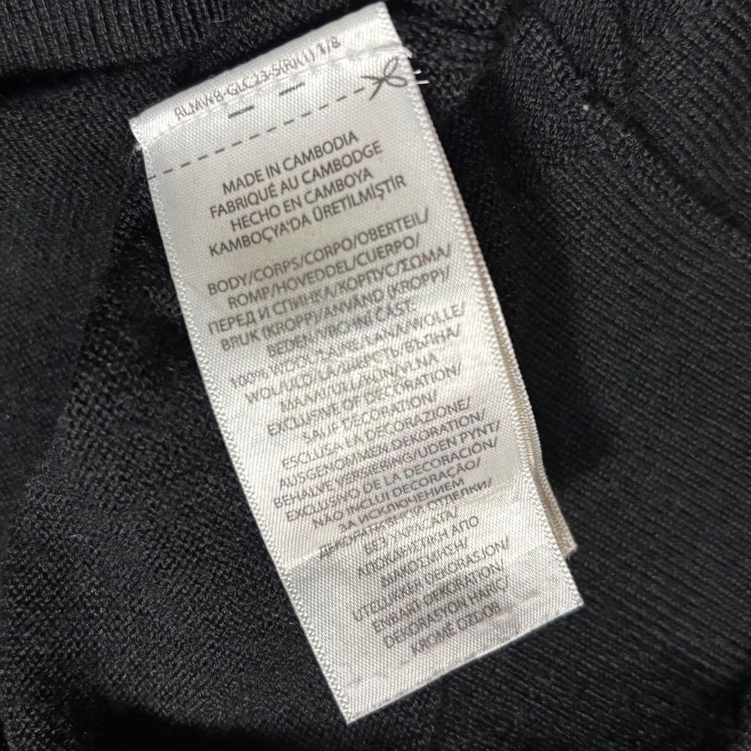 美品 ポロラルフローレン ウォッシャブル メリノウール タートルネックセーター