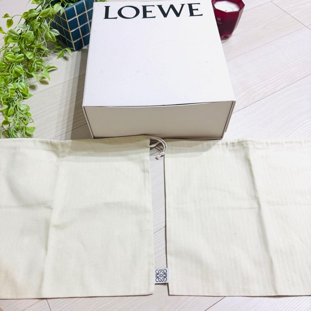 LOEWE ロエベ イーズ　スエードレザー　ヒールサンダル　ブラウン