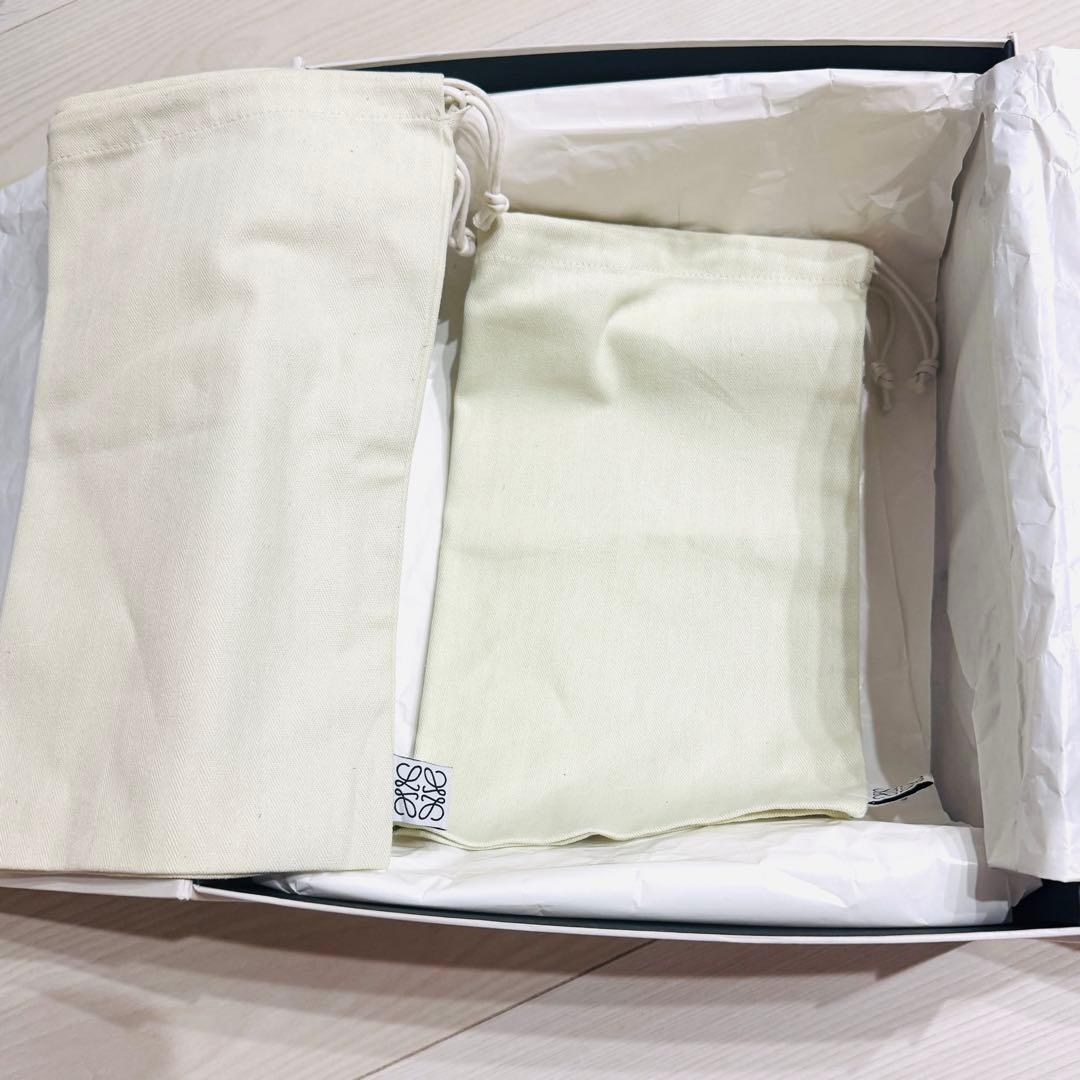 LOEWE ロエベ イーズ　スエードレザー　ヒールサンダル　ブラウン