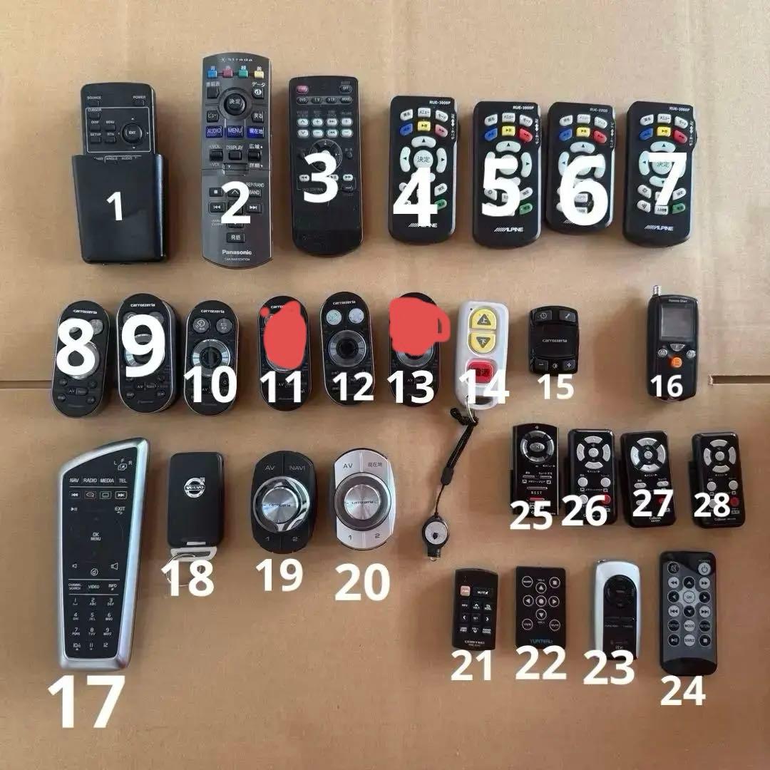 リモコン カロッツェリア コムテック テレビ用リモコン 26個