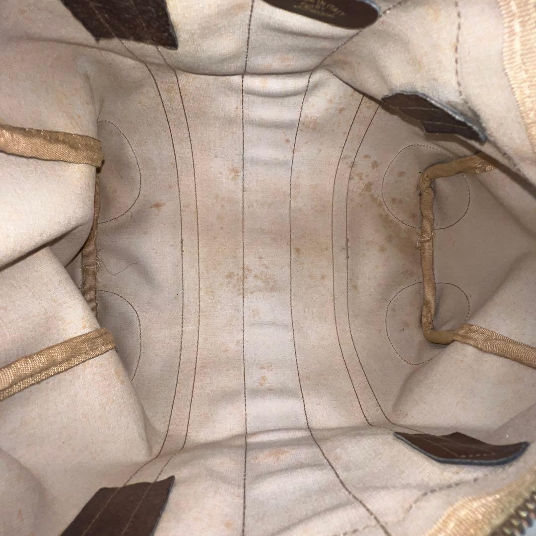 【美品】グッチ ミニボストンバッグ GG シェリーライン