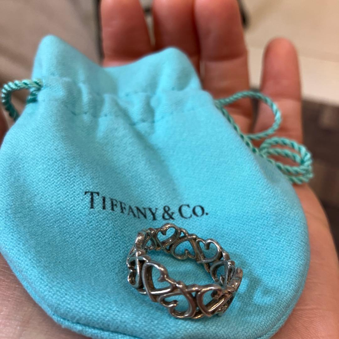 最終価格　ティファニー　ラビングハート　シルバー　指輪　正規品　エタニティリング