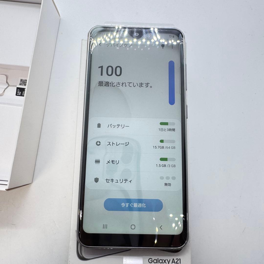 【SIMフリー】 Galaxy A21 SC-42A 本体 動作確認済み