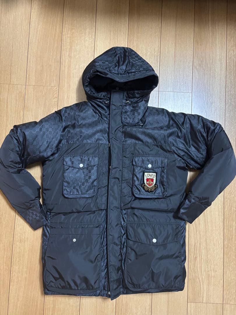 GUCCI グッチ　シグネチャー　ダウンジャケット　メンズ　XL 極美品　本物