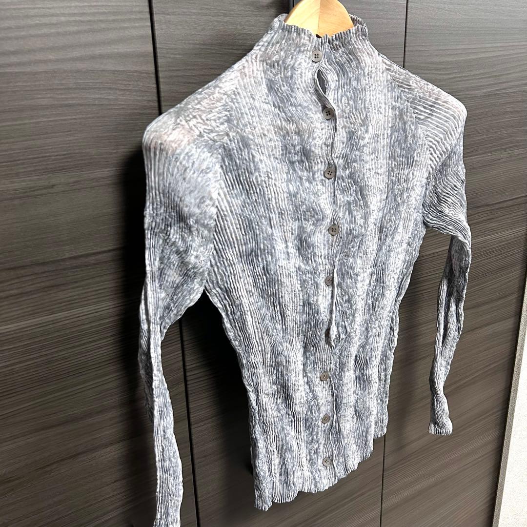 ISSEY MIYAKE イッセイミヤケ ブラウス 長袖シャツ プリーツ 2