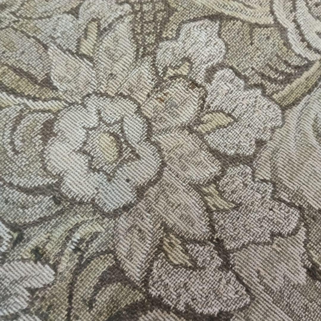 フランス　ヴィンテージ 花柄　ラグ カーペット ブロカント