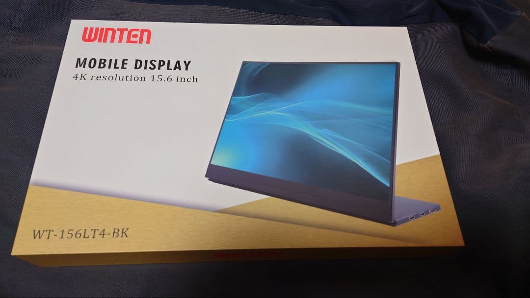 WINTEN モバイルモニター 15.6インチ4K WT-156LT4-BK