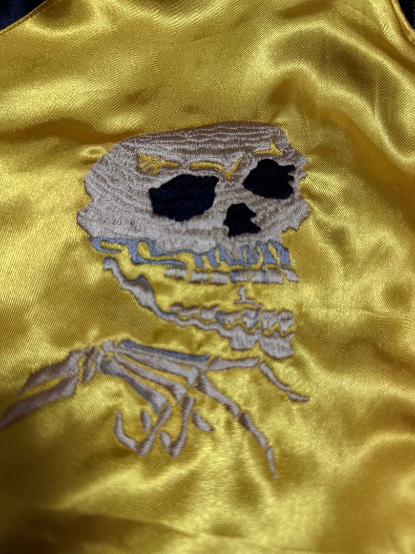 ２面用 テーラー東洋 スカル 鷲 日本限定 スカジャン vintage　サテン