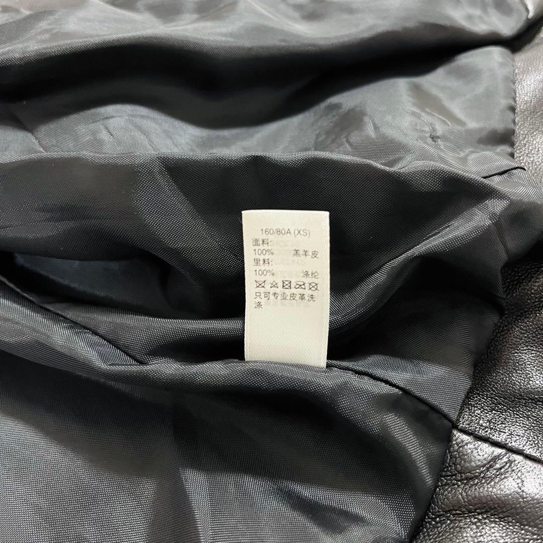 Gap ギャップ シングルライダースジャケット 羊革 サイズXS 160/80A