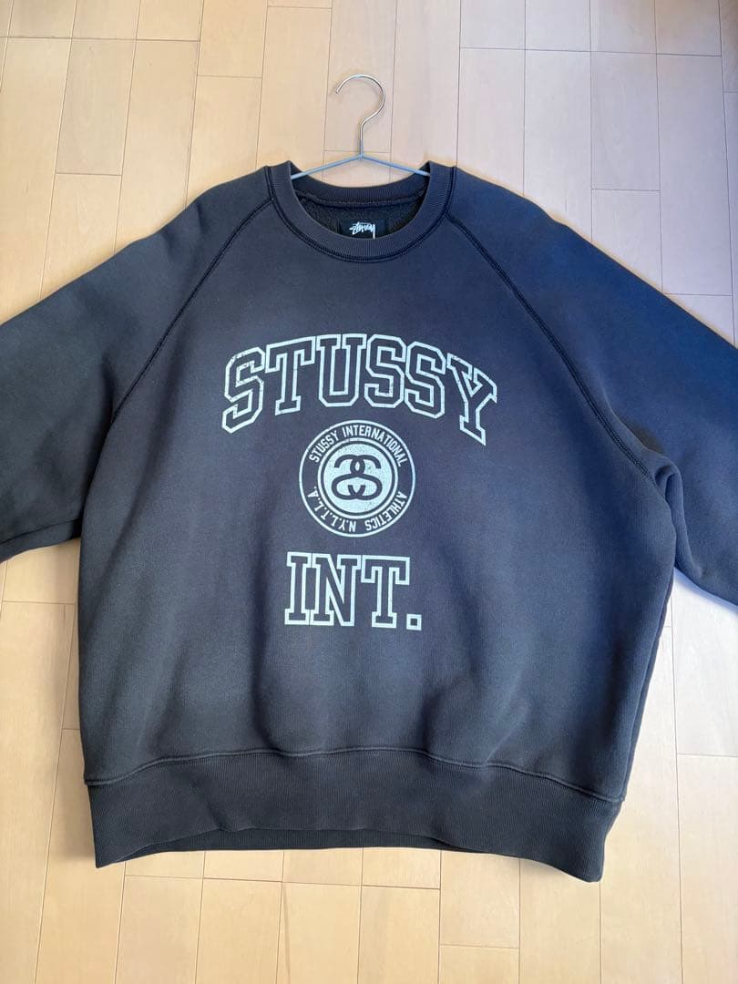 STUSSY INT. ラグランスリーブ スウェット L