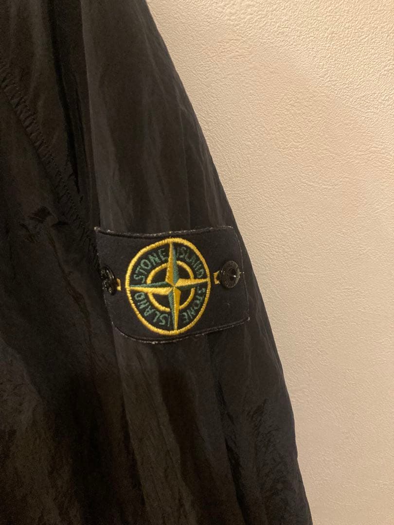 Stone  ナイロンメタル　アノラック パーカー　M 黒
