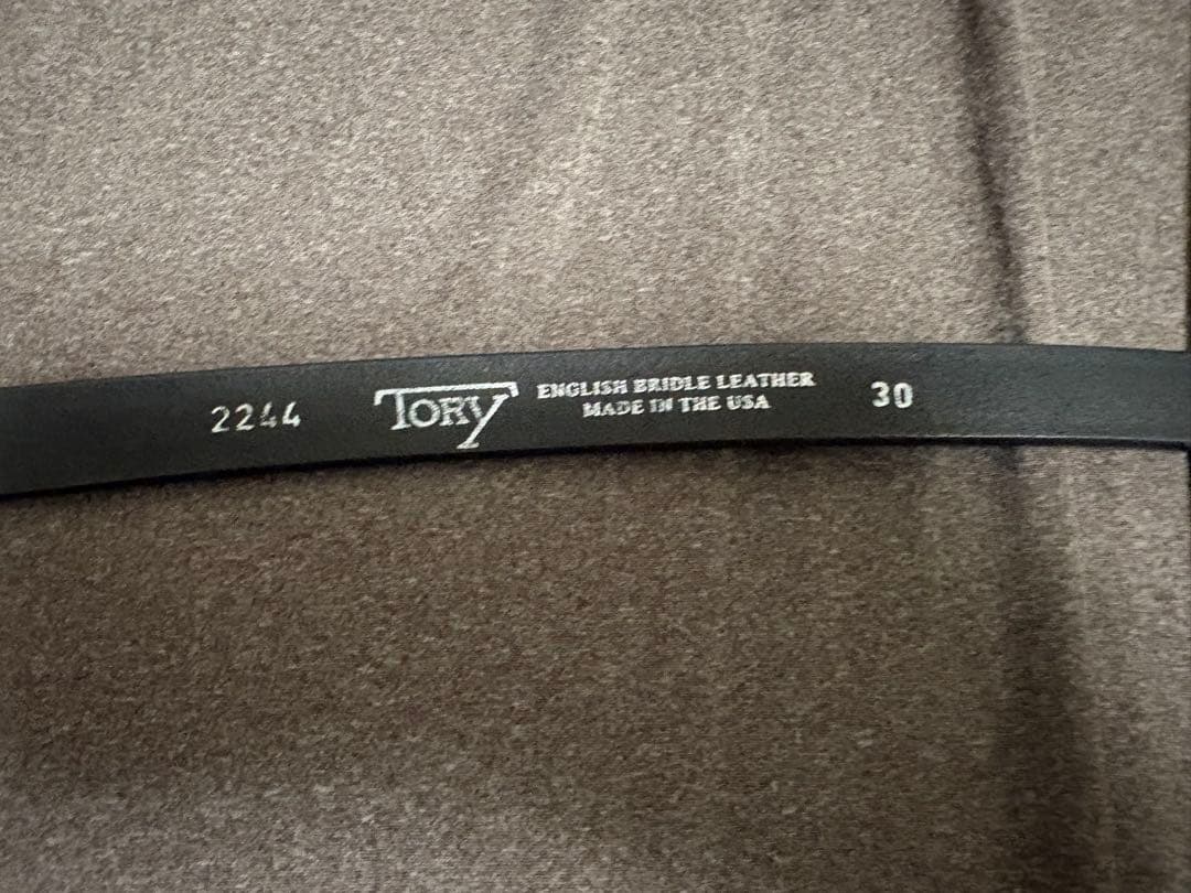 tory leatherイングリッシュブライドルレザー ベルト 30インチ